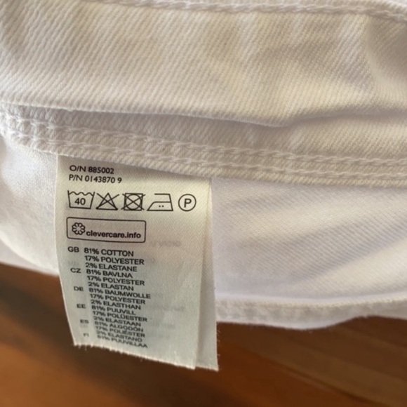 H&M White Denim Pants - Picture 6 of 9